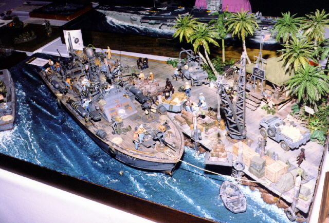PT boat diorama